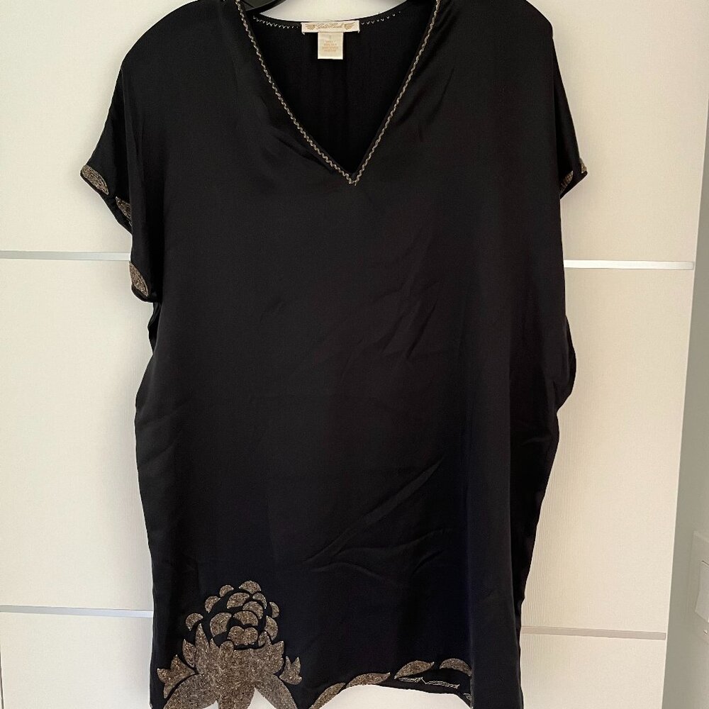 Gold Hawk Silk Blouse